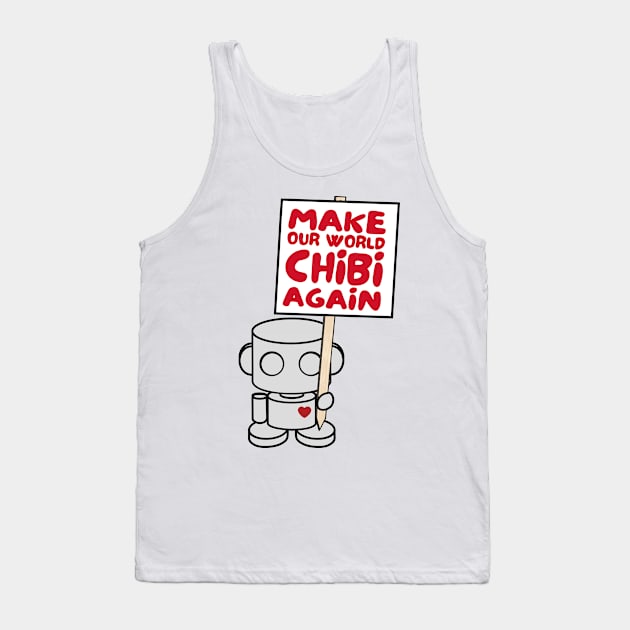 O'BOT Toy Robot (Make Our World Chibi Again) Tank Top by Village Values